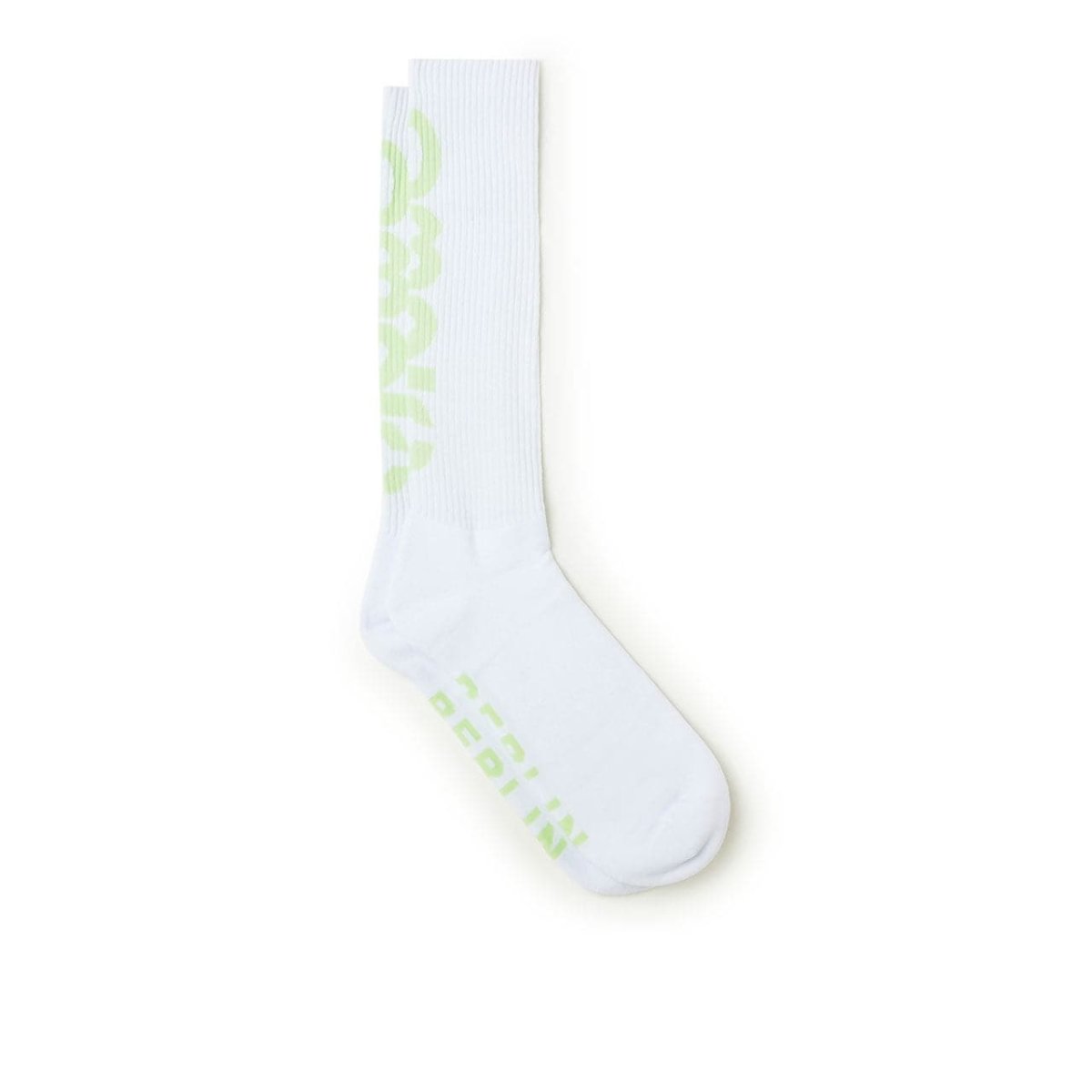 032c Xtra Long Ribbed Socks (Weiß) - Allike Store