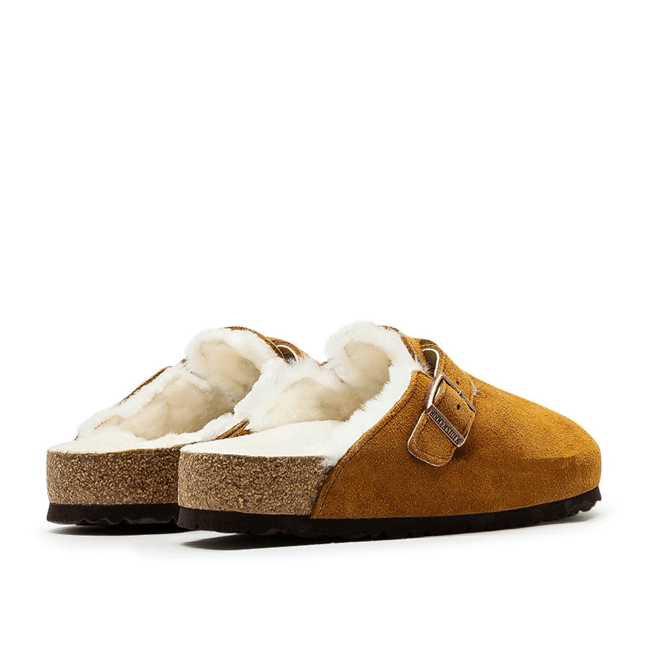 Birkenstock Boston Shearling Suede Leather (Braun) - Allike Store