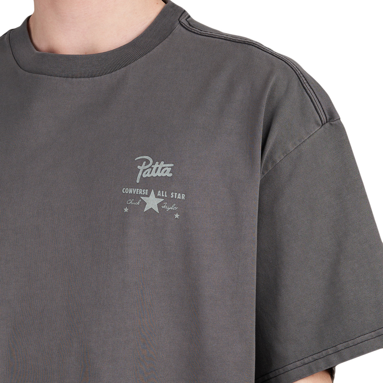 Converse x Patta Four-Leaf Clover Short Sleeve Shirt (Grau) - Allike Store