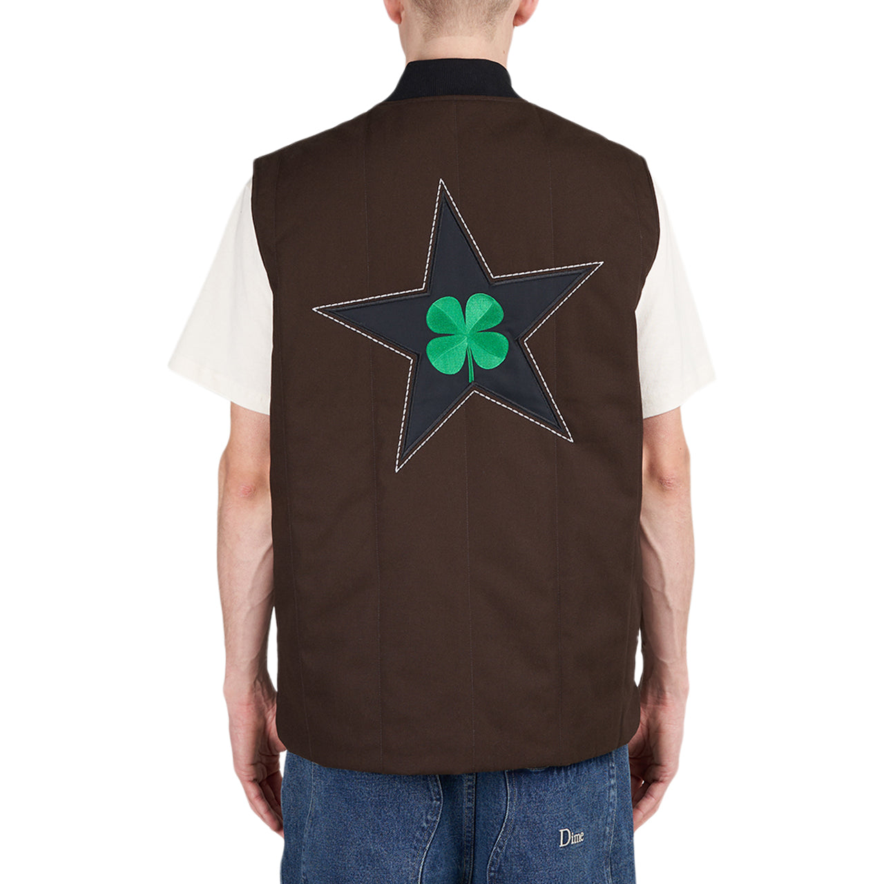 Converse x Patta Four-Leaf Clover Utility Reversible Padded Vest (Braun) - Allike Store