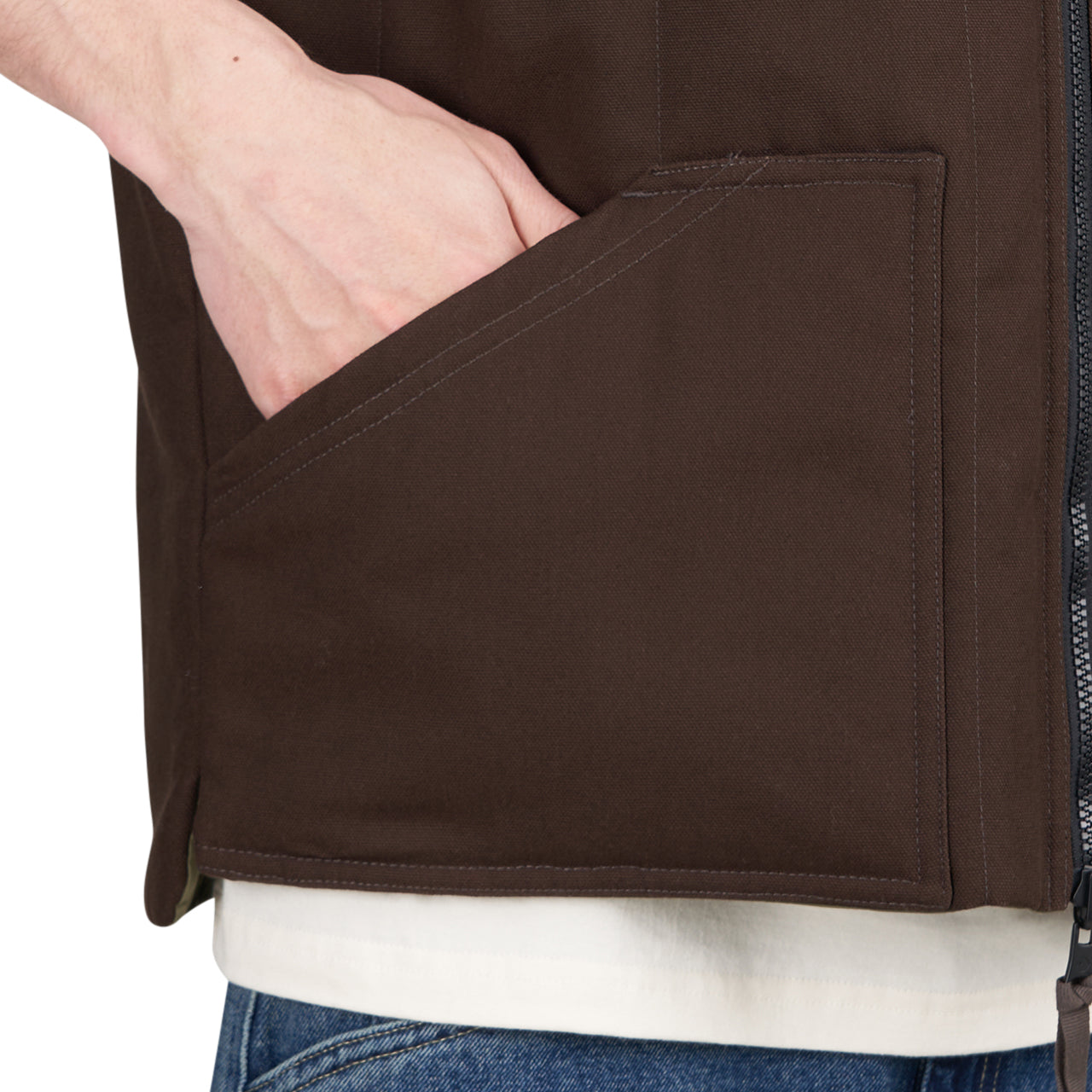 Converse x Patta Four-Leaf Clover Utility Reversible Padded Vest (Braun) - Allike Store