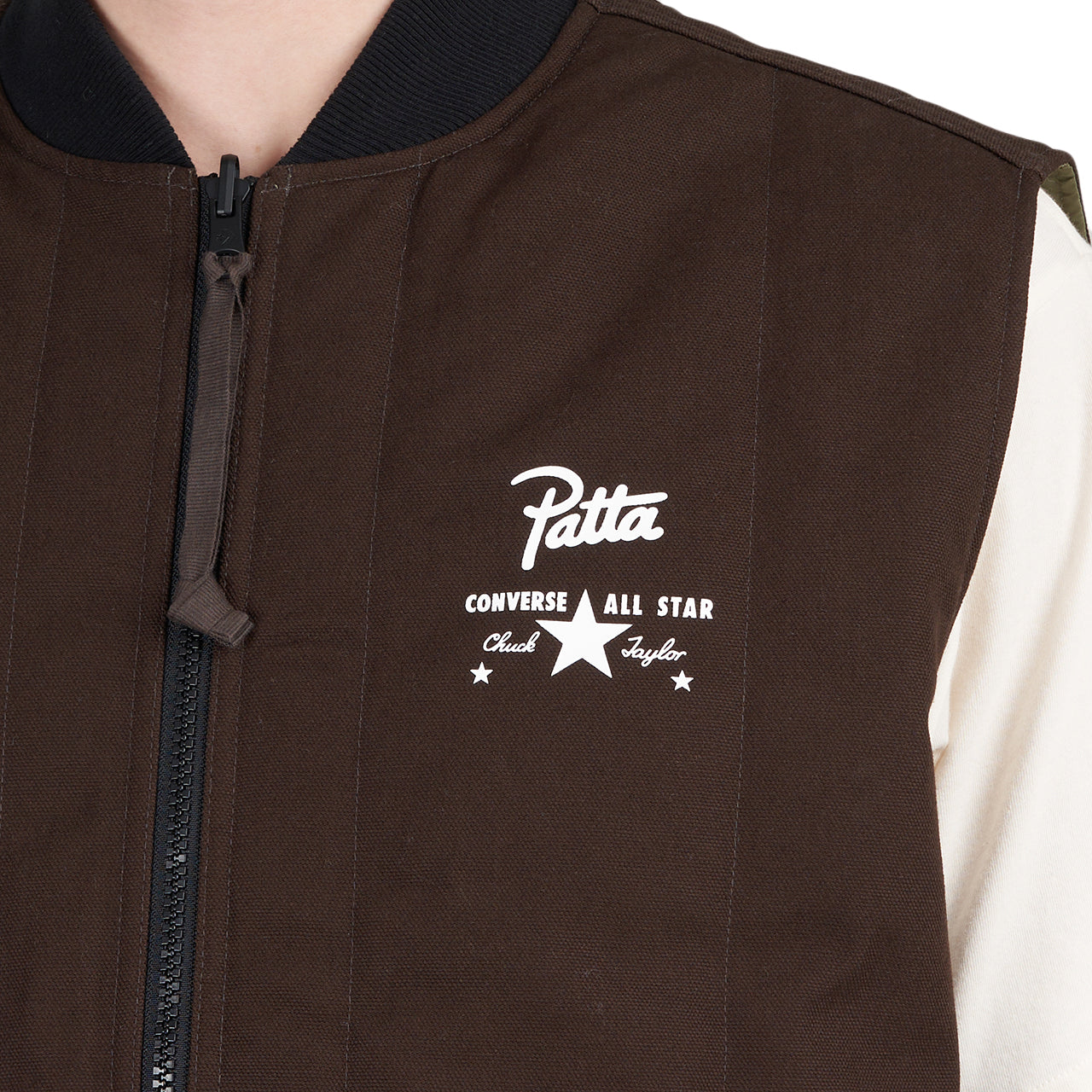 Converse x Patta Four-Leaf Clover Utility Reversible Padded Vest (Braun) - Allike Store