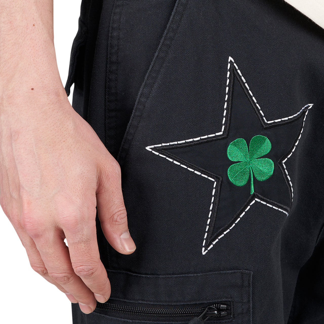 Converse x Patta Four-Leaf Clover Cargo Pant (Schwarz) - Allike Store