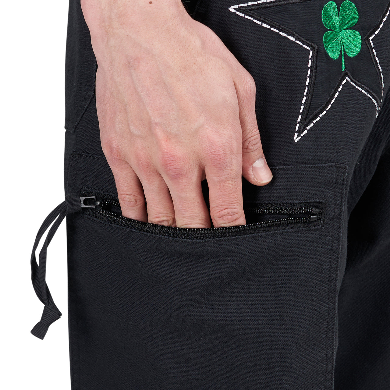 Converse x Patta Four-Leaf Clover Cargo Pant (Schwarz) - Allike Store