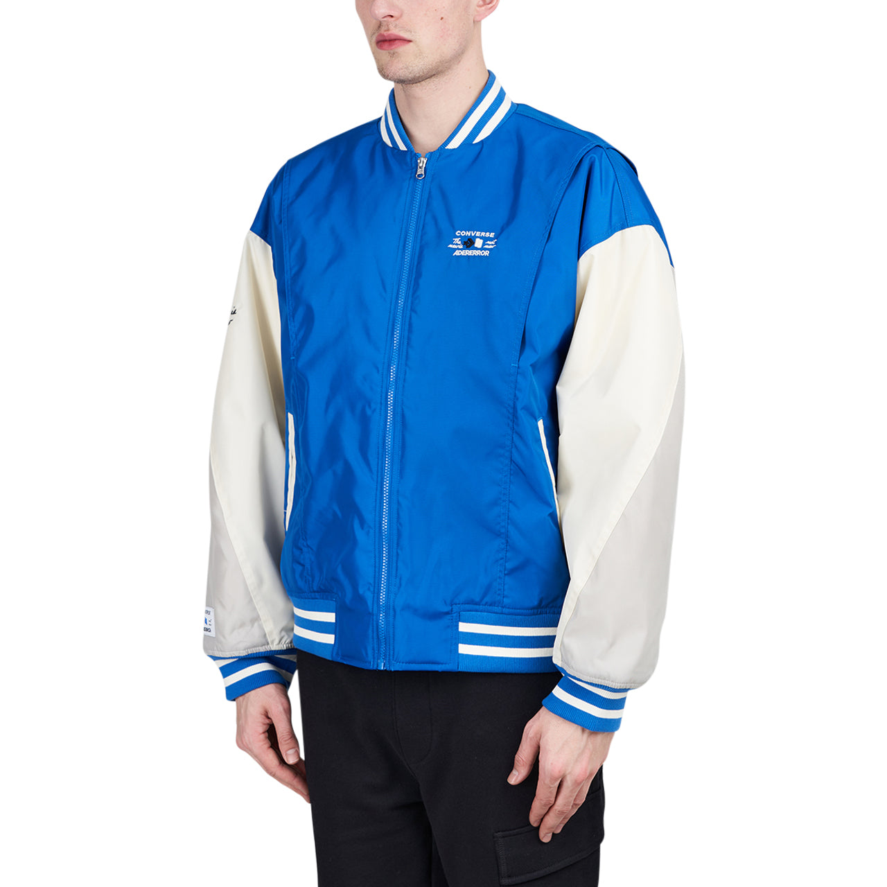 Converse x ADER ERROR Shapes Varsity Jacket (Blau / Creme) - Allike Store