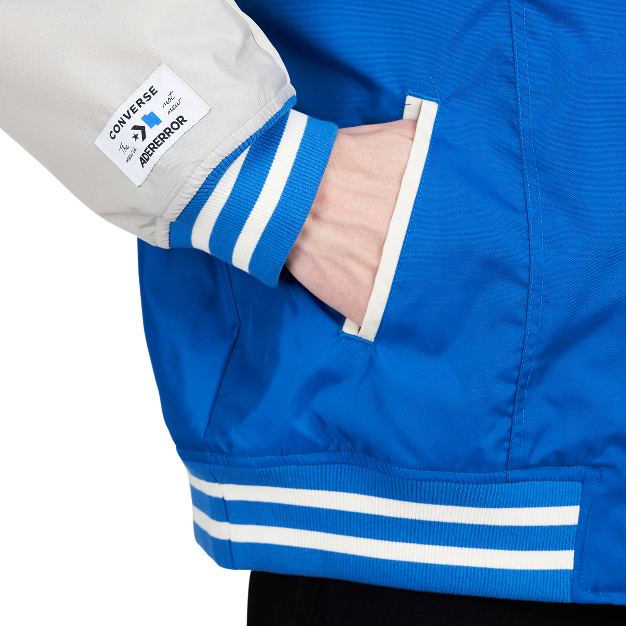 Converse x ADER ERROR Shapes Varsity Jacket (Blau / Creme) - Allike Store