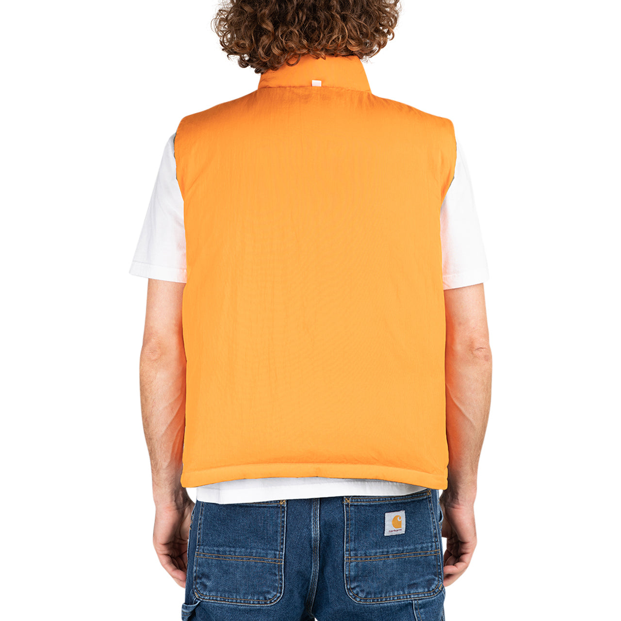 Stüssy Reversible Down Workgear Vest (Oliv / Orange) - Allike Store
