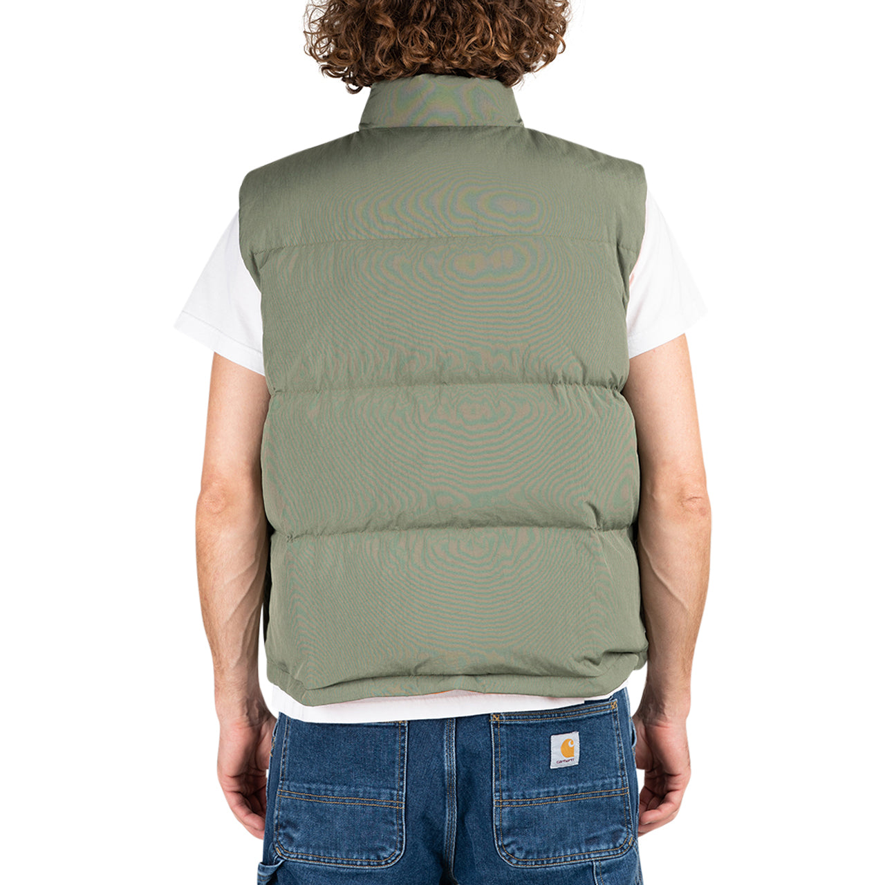 Stüssy Reversible Down Workgear Vest (Oliv / Orange) - Allike Store