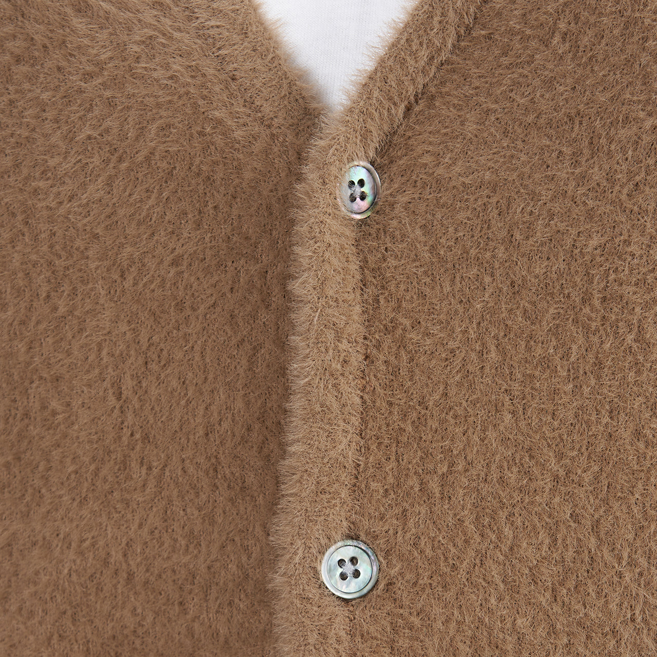 Stüssy Shaggy Cardigan (Taupe) - Allike Store