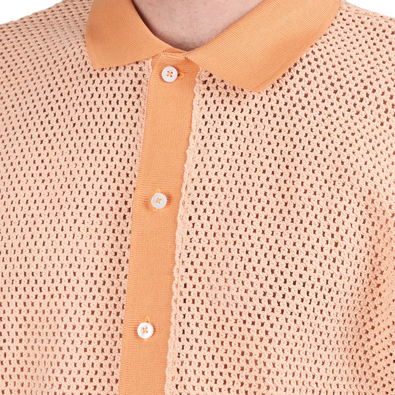 Obey Grove Button-Up Polo (Orange) - Allike Store