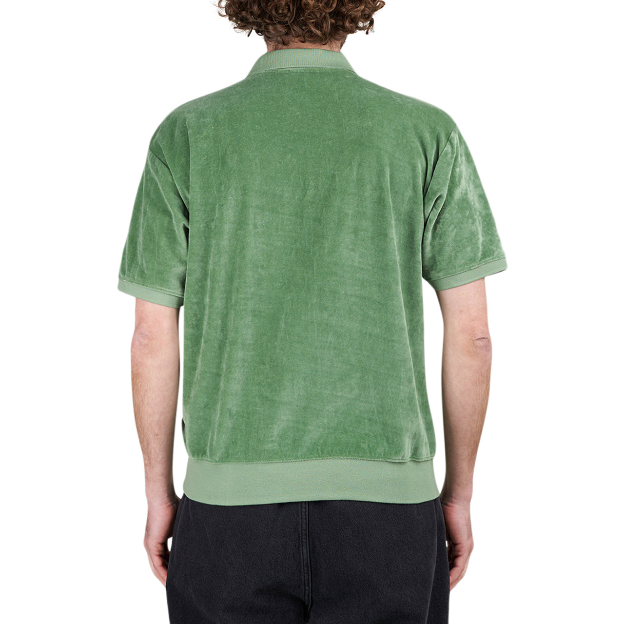 Obey Pensa Velour Polo (Grün) - Allike Store