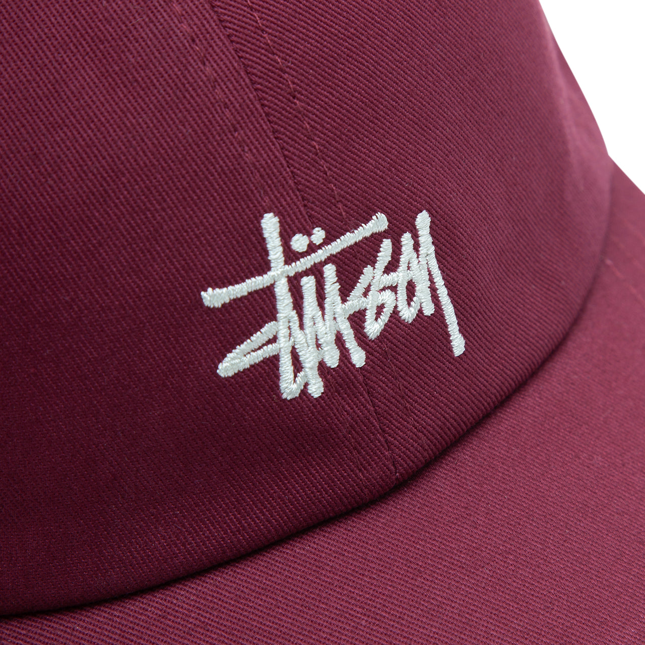 Stüssy Basic Stock Low Pro Cap (Burgund) - Allike Store