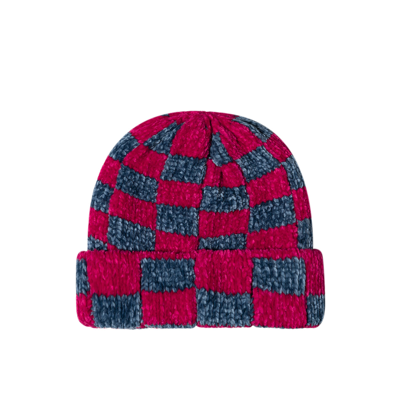 Stüssy Crochet Checkered Beanie (Rot / Grau) - Allike Store