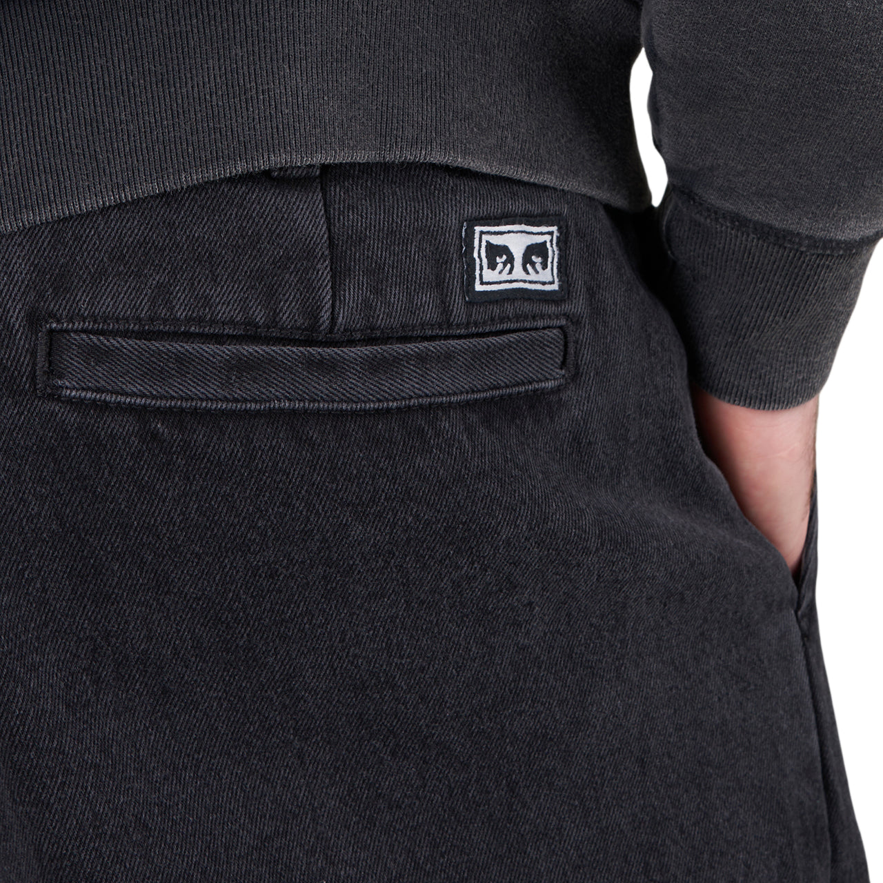 Obey Fubar Pleated Denim (Schwarz) - Allike Store