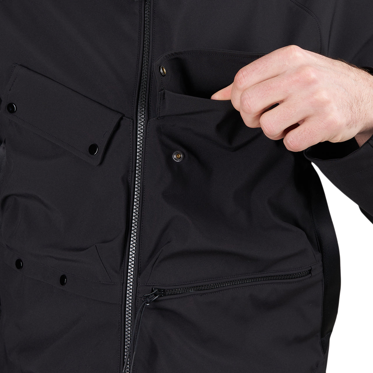 C.P. Company Shell-R Goggle Jacket (Schwarz) - Allike Store
