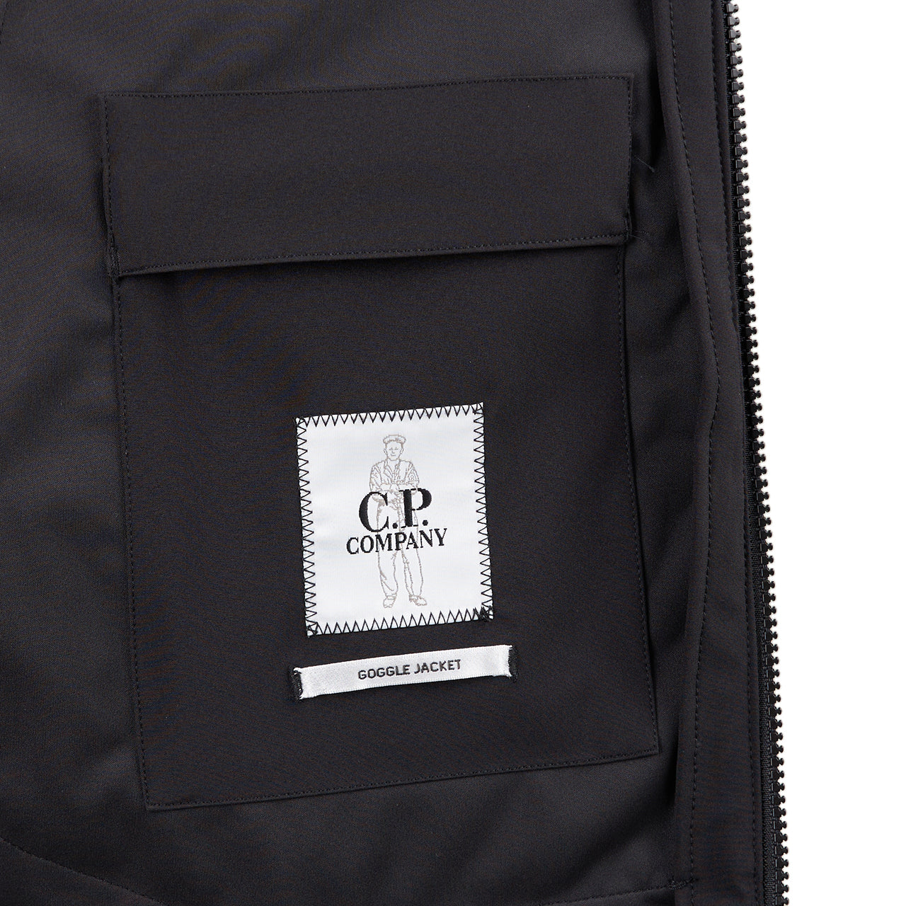 C.P. Company Shell-R Goggle Jacket (Schwarz) - Allike Store
