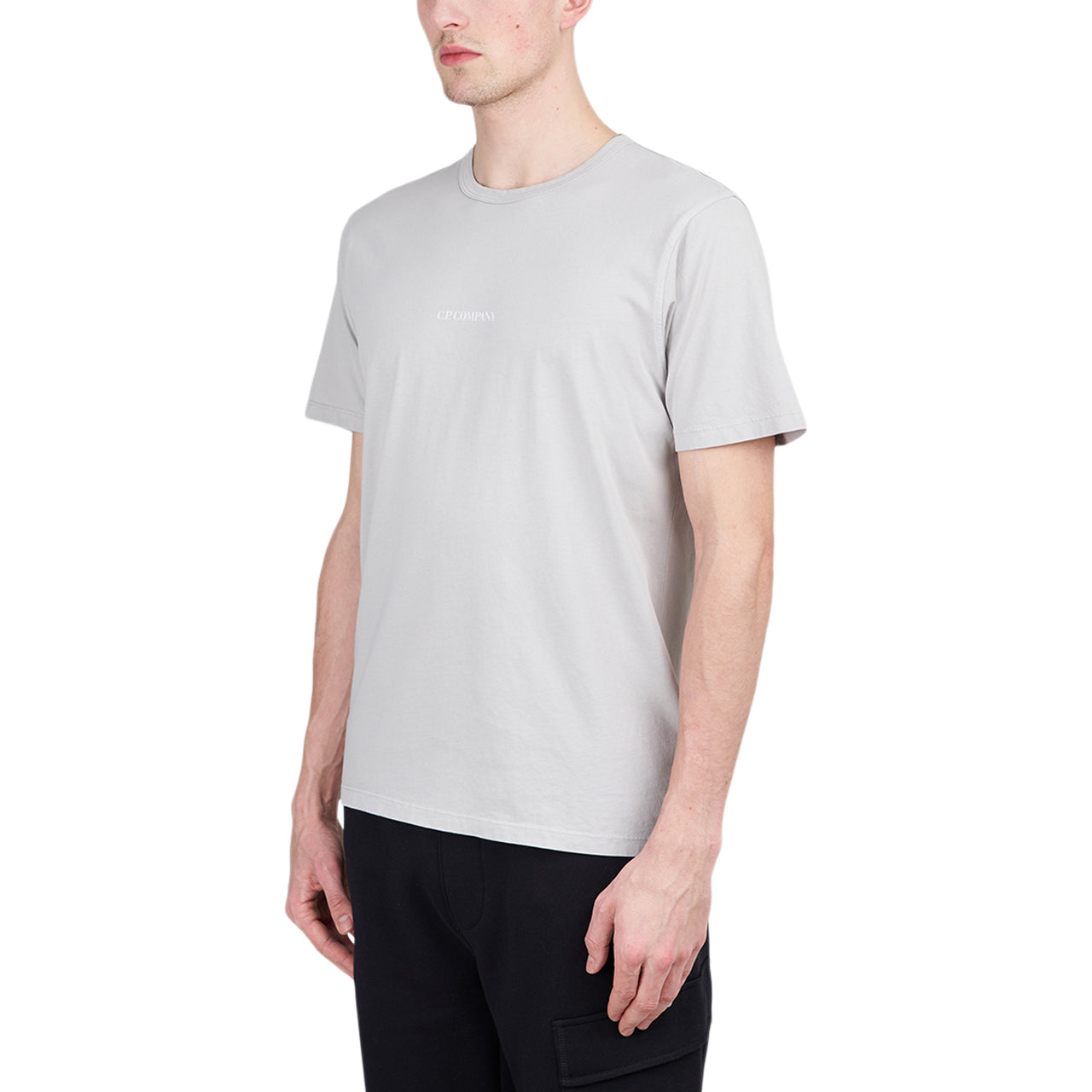 C.P. Company 24/1 Jersey Relaxed Fit T-Shirt (Hellgrau)  - Allike Store