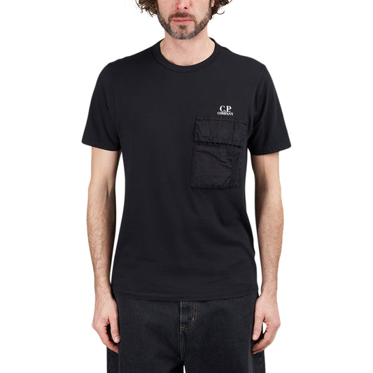 C.P. Company 20/1 Jersey Pocket T-Shirt (Schwarz)  - Cheap Witzenberg Jordan Outlet
