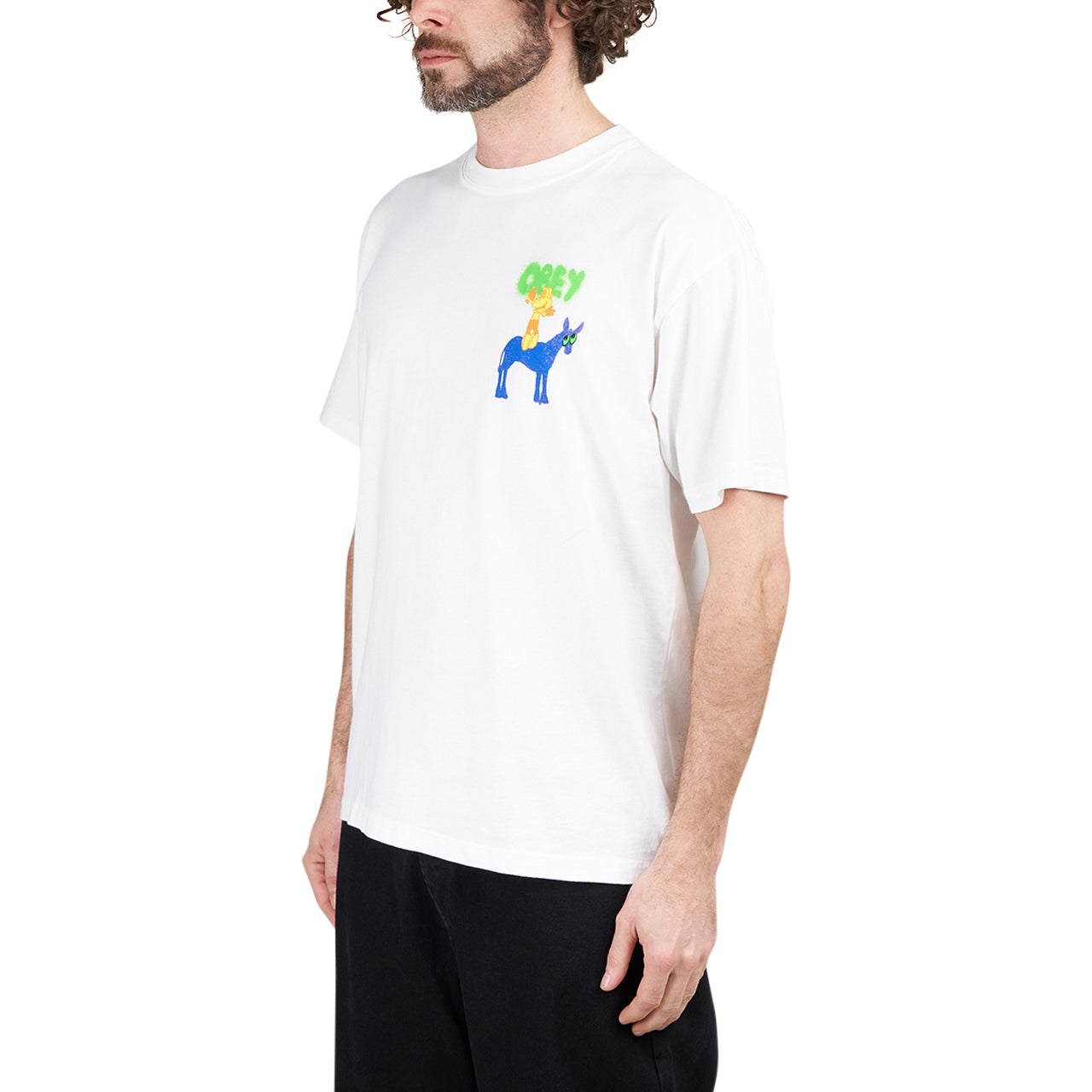 Obey Donkey T-Shirt (Weiß) - Allike Store