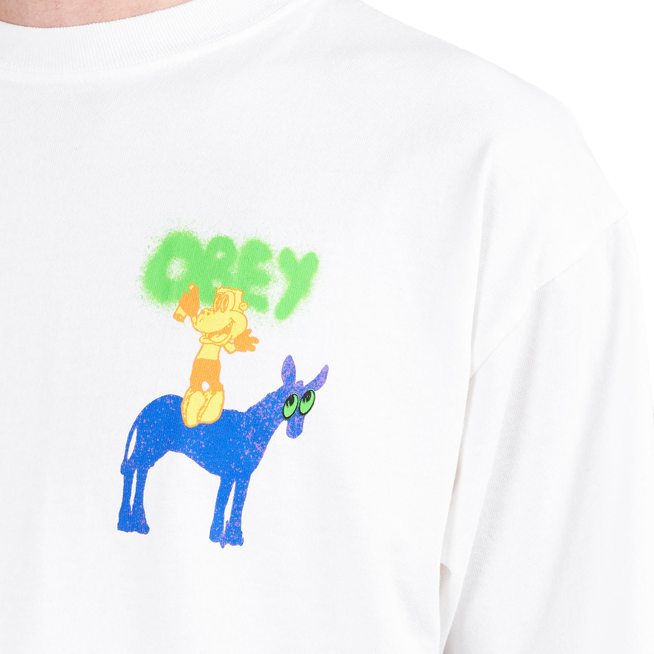 Obey Donkey T-Shirt (Weiß) - Allike Store