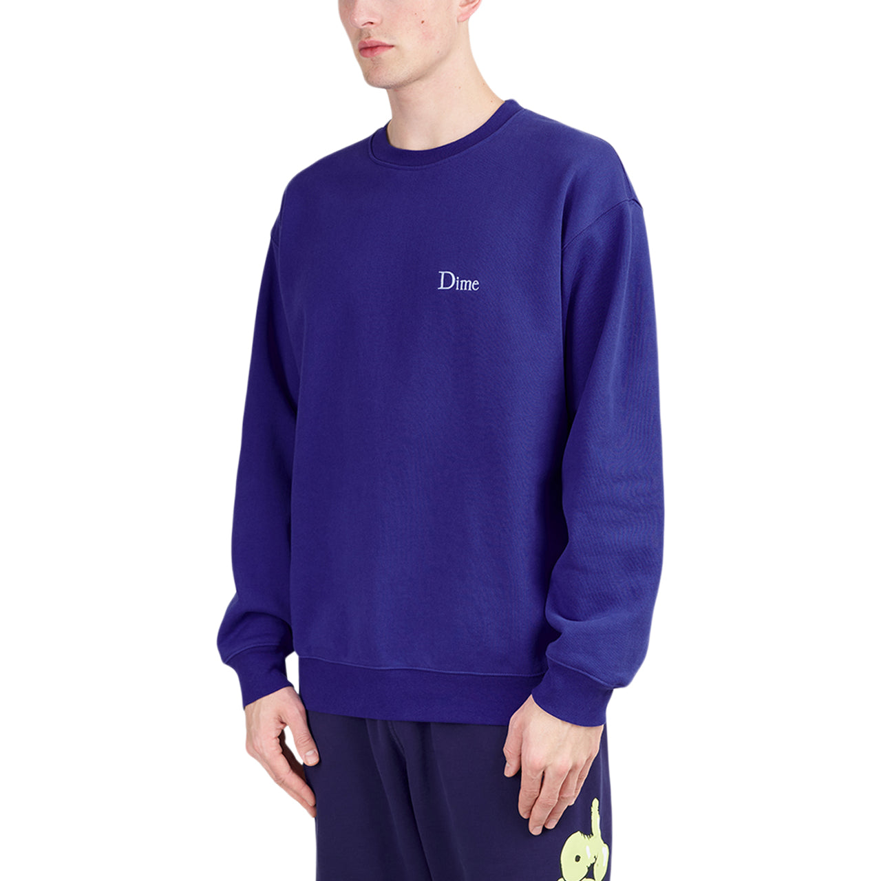 Dime Classic Small Logo Crewneck (Blau) - Allike Store