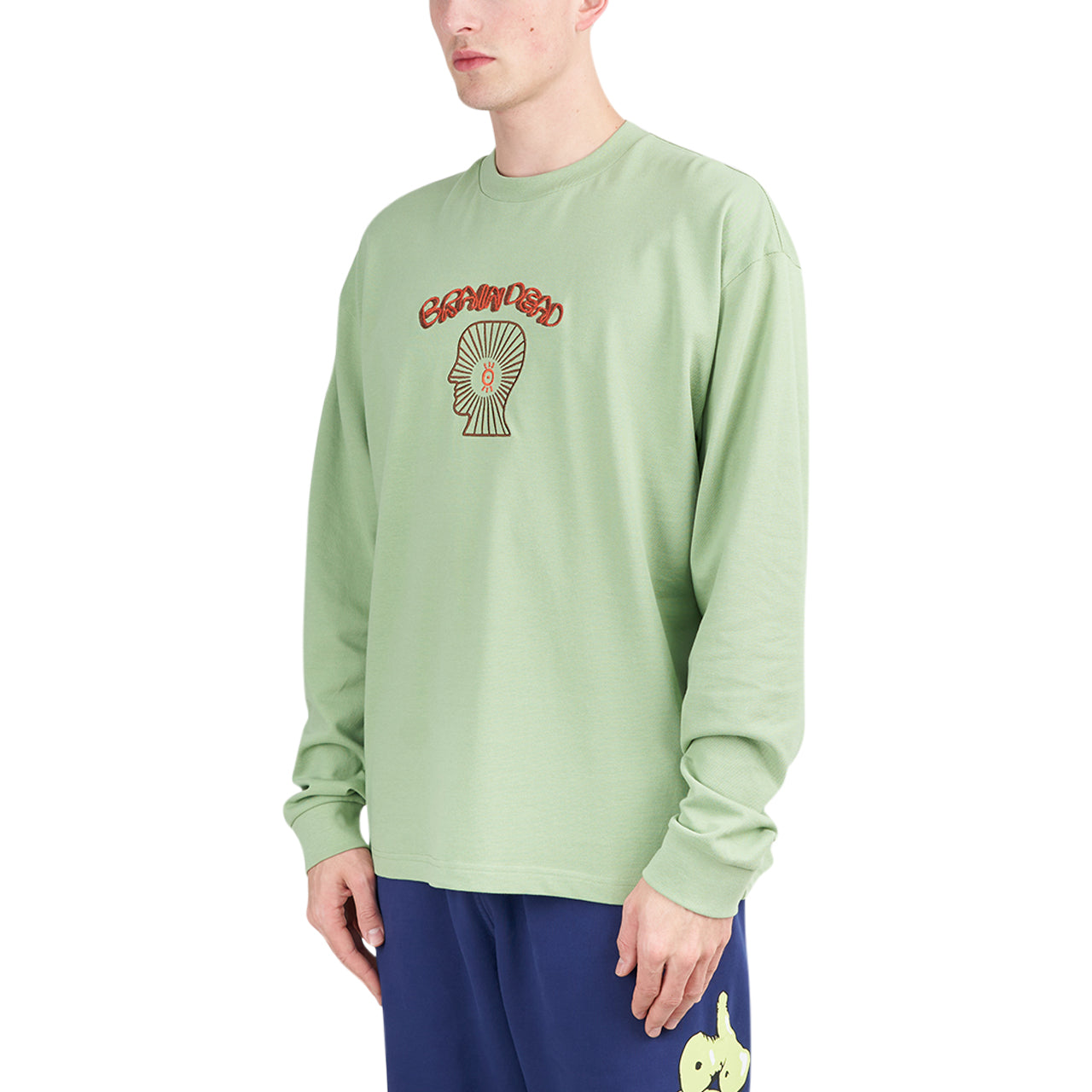 Brain Dead Oracle Pique Long Sleeve Shirt (Grün) - Allike Store