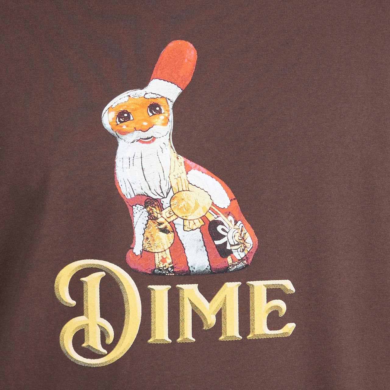 Dime Santa Bunny T-Shirt (Braun) - Allike Store