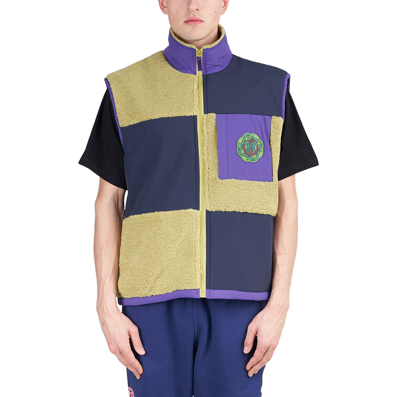 Brain Dead Paneled Field Vest (Gelb / Blau) - Allike Store
