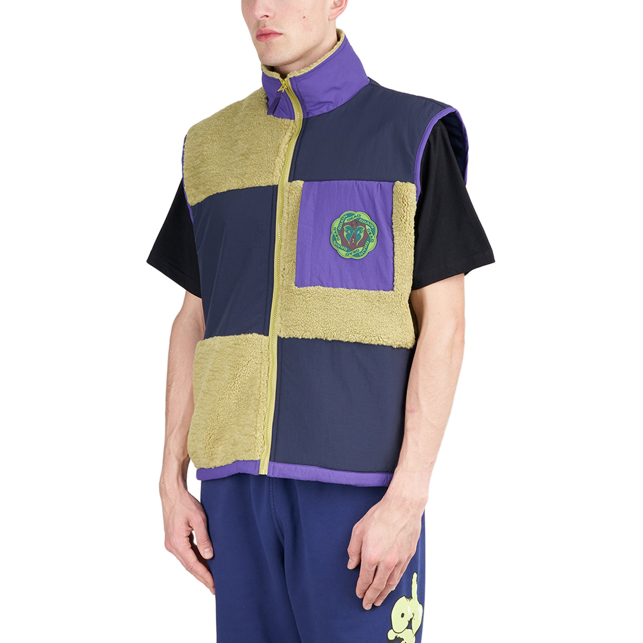 Brain Dead Paneled Field Vest (Gelb / Blau) - Allike Store