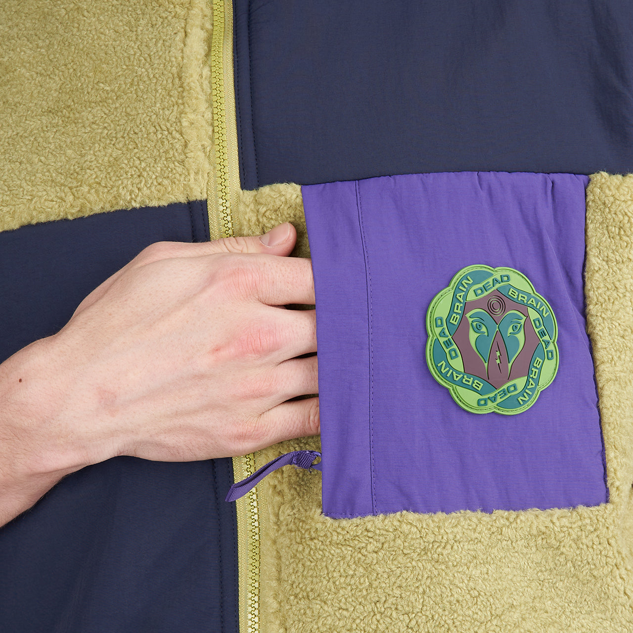 Brain Dead Paneled Field Vest (Gelb / Blau) - Allike Store