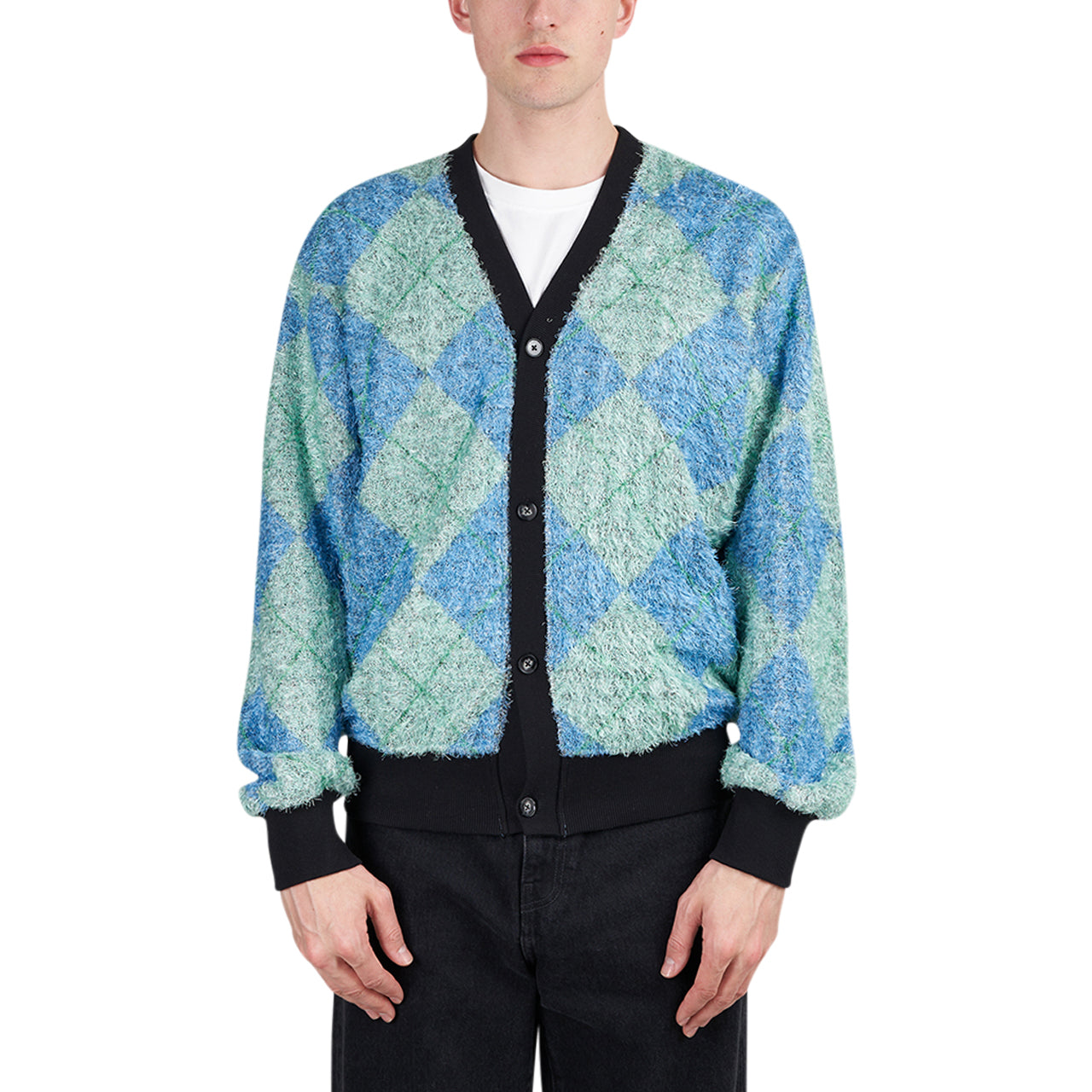 Pleasures Rev Cardigan (Grün / Blau / Schwarz) - Allike Store