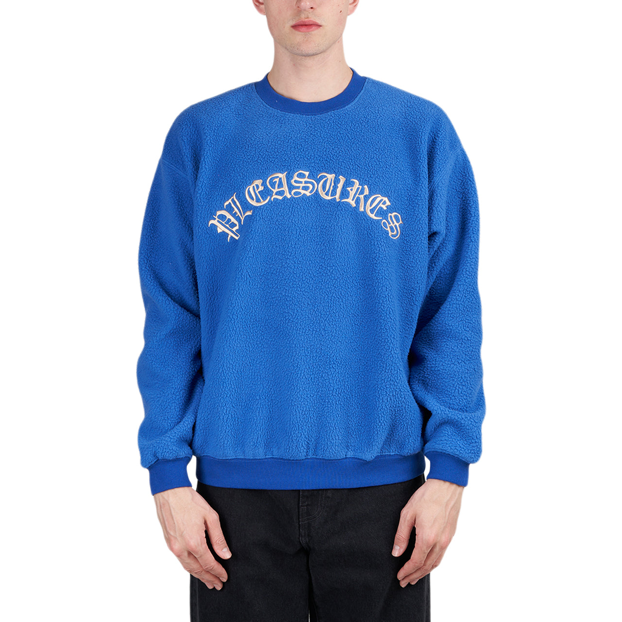 Pleasures Mars Sherpa Crewneck (Blau) - Allike Store