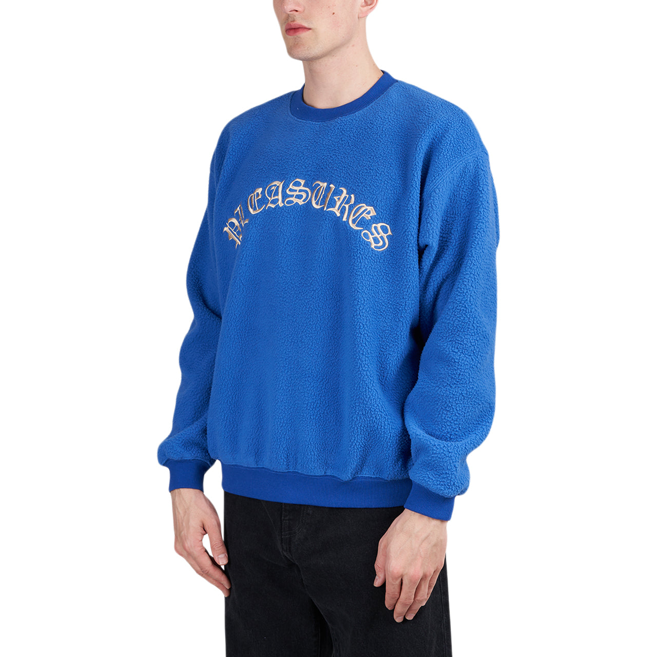 Pleasures Mars Sherpa Crewneck (Blau)  - Allike Store