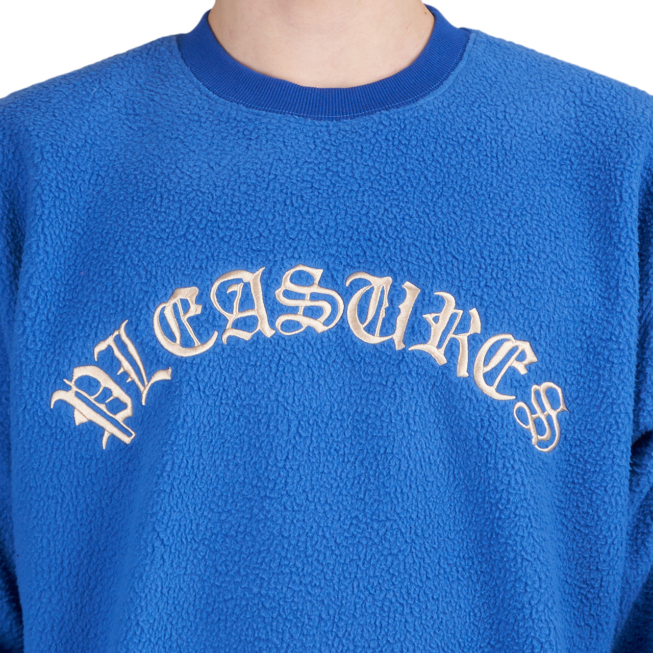 Pleasures Mars Sherpa Crewneck (Blau)  - Allike Store