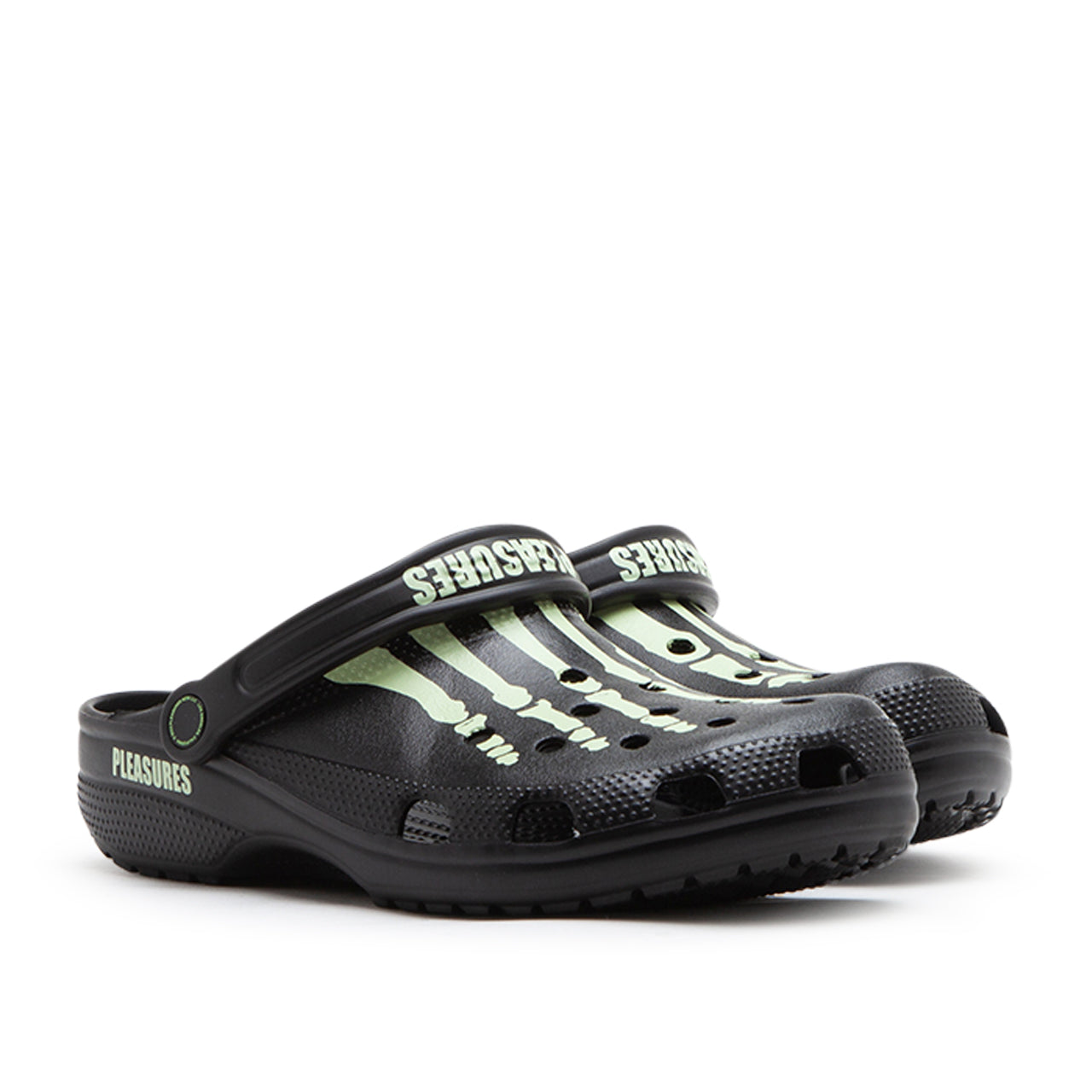 Crocs x Pleasures Classic Clog "Skeleton" (Schwarz) - Allike Store