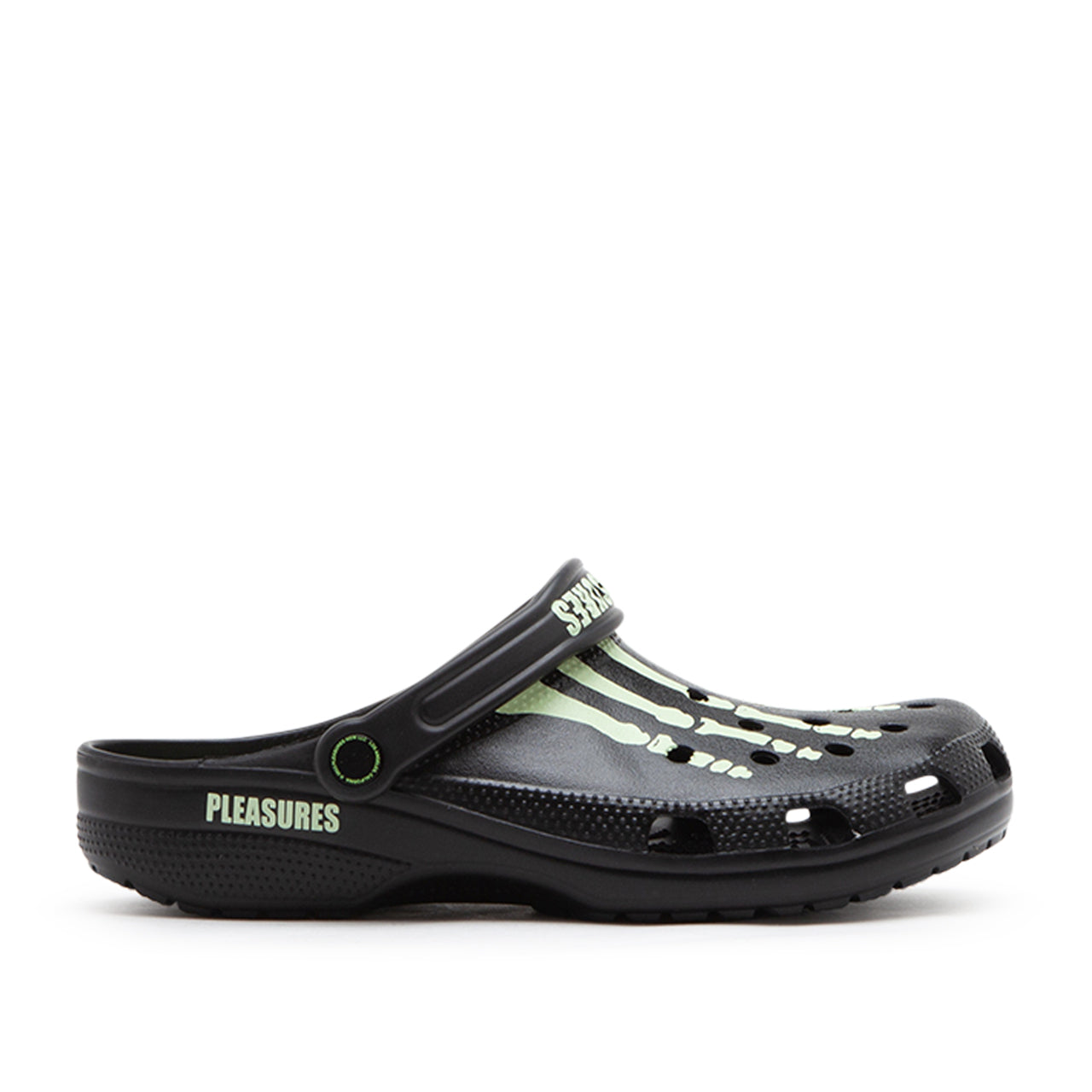 Crocs x Pleasures Classic Clog "Skeleton" (Schwarz) - Allike Store