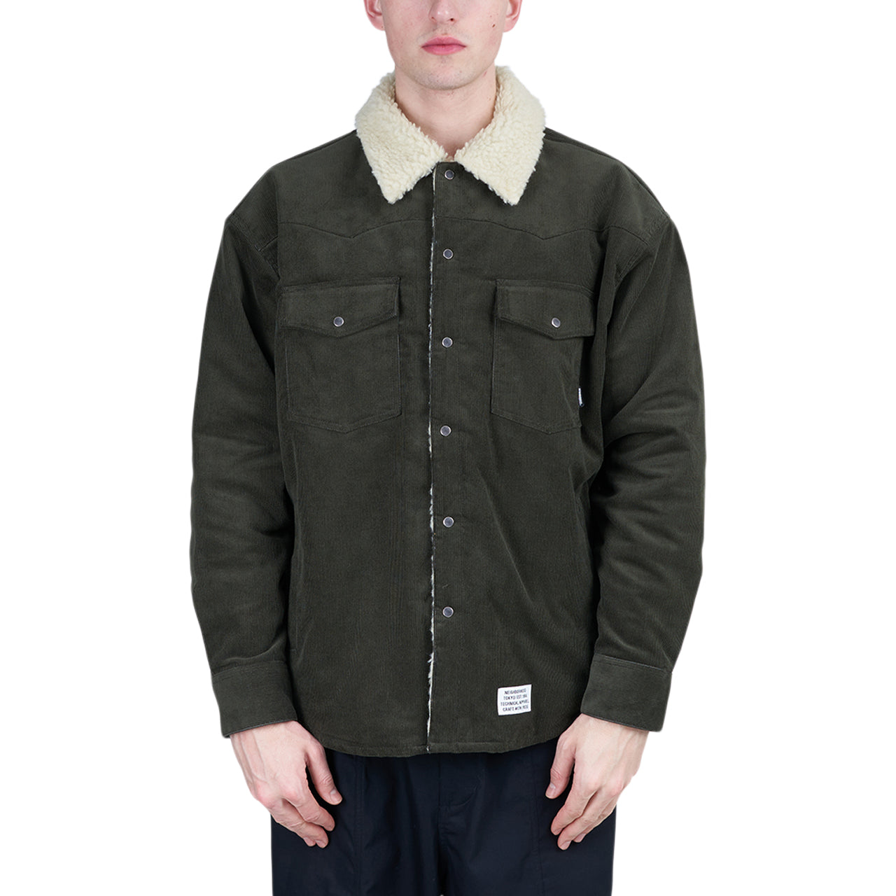 Neighborhood Cord Western Jacket (Grün) - Allike Store