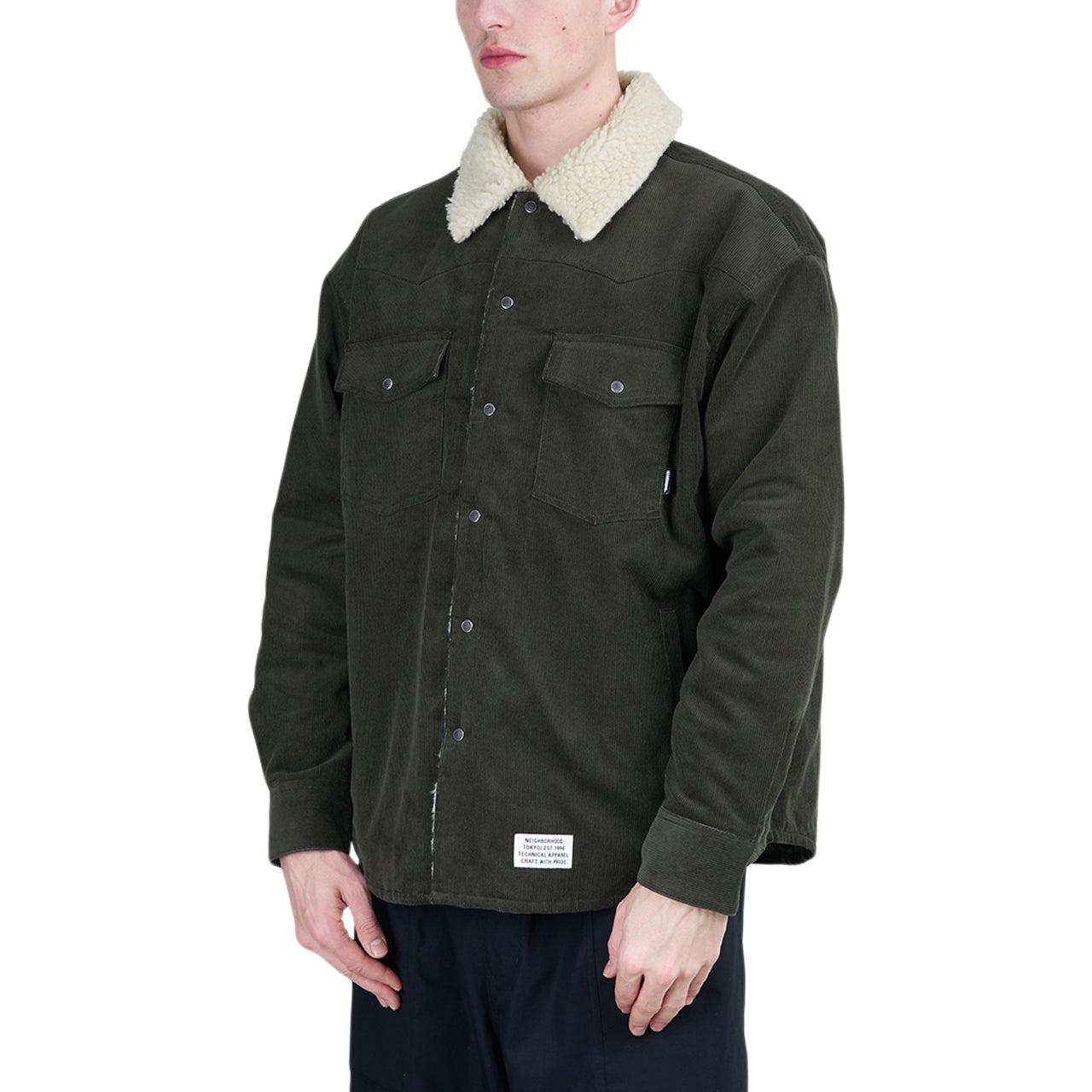 Neighborhood Cord Western Jacket (Grün) - Allike Store