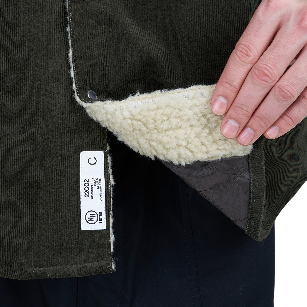 Neighborhood Cord Western Jacket (Grün) - Allike Store