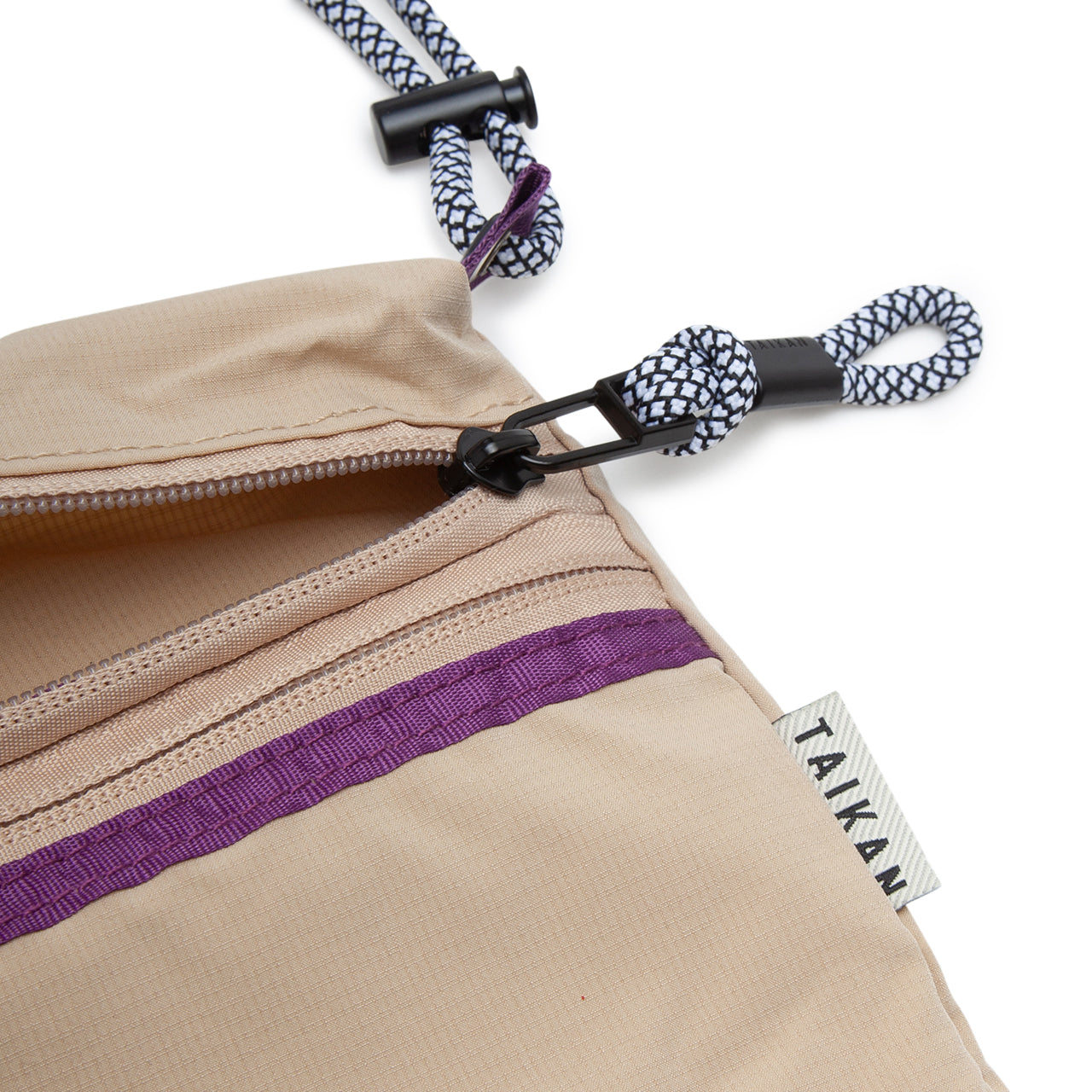 Taikan Sacoche Small Bag (Beige / Lila) - Allike Store