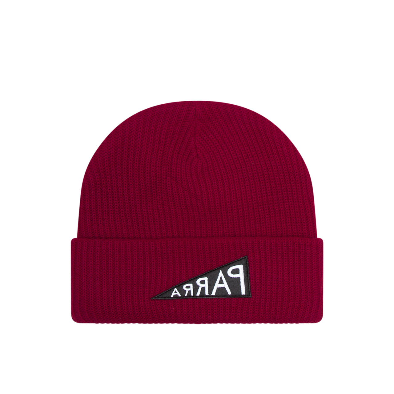 by Parra Mirrored Flag Logo Beanie (Dunkelrot)  - Allike Store