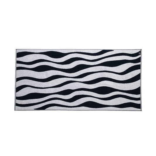 by Parra Waves Of The Navy Bath Towel (Navy / Weiß)  - Cheap Witzenberg Jordan Outlet