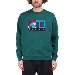 by Parra Blockhaus Crew Neck Sweatshirt (Grün) - Allike Store