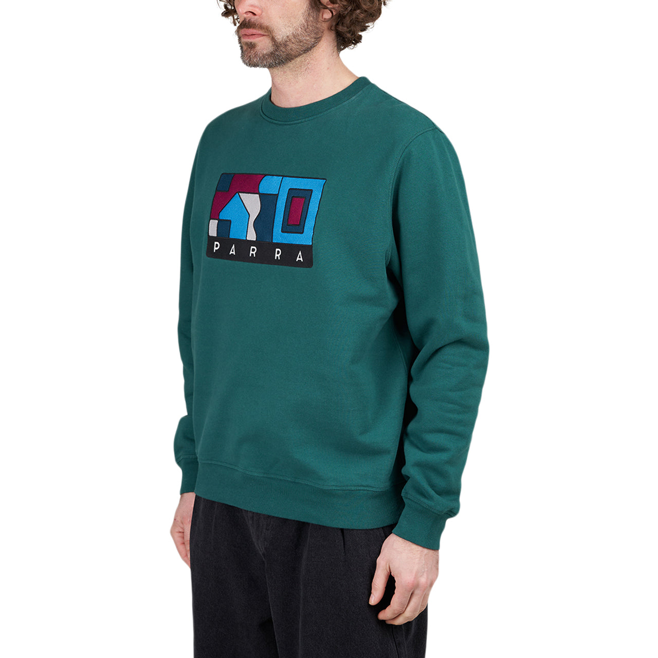 by Parra Blockhaus Crew Neck Sweatshirt (Grün) - Allike Store