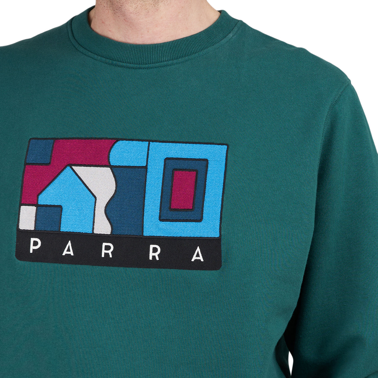 by Parra Blockhaus Crew Neck Sweatshirt (Grün) - Allike Store