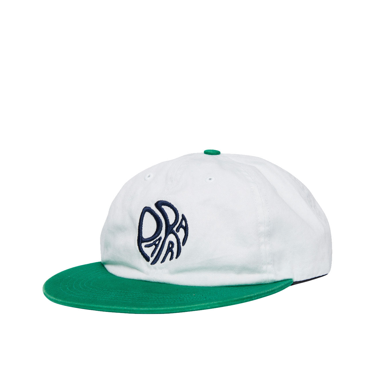 by Parra Circle Tweak Logo 6-Panel Hat (Weiß / Grün) - Allike Store