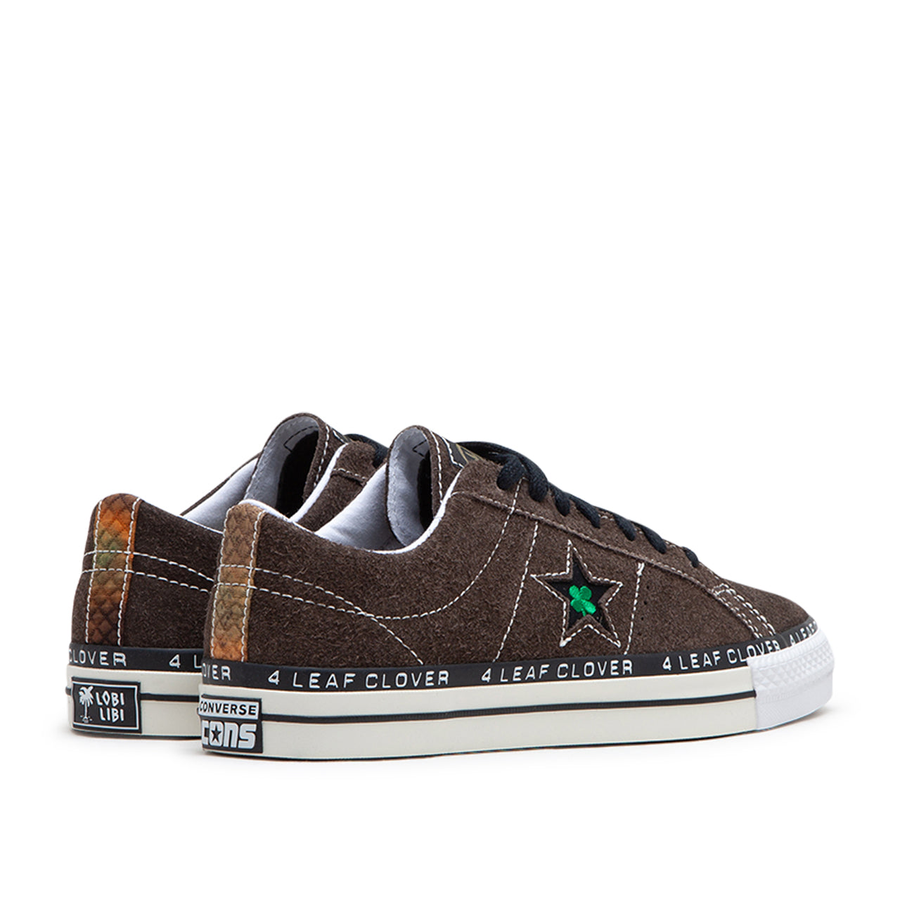Converse x Patta Four-Leaf Clover One Star Pro Low Top (Braun / Weiß) - Allike Store