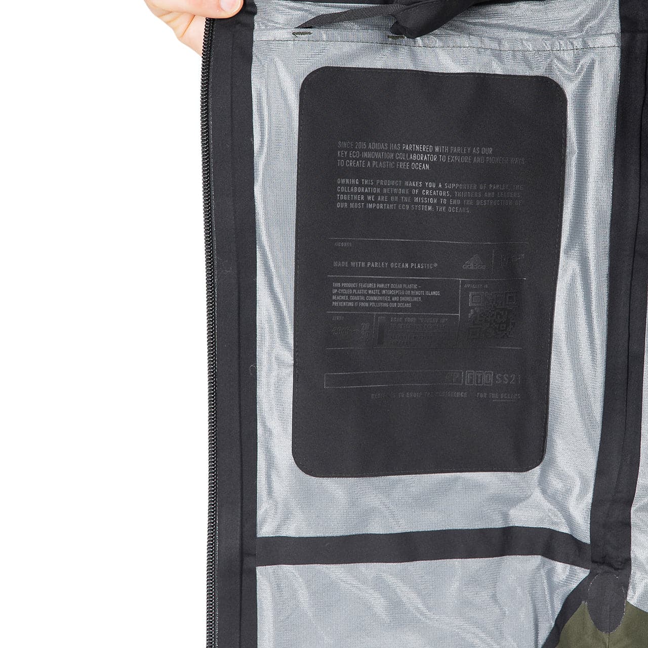 adidas Parley Myshelter Rain Jacket (Olive) - Allike Store