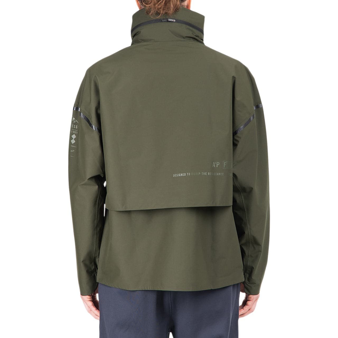 adidas Parley Myshelter Rain Jacket (Olive)  - Allike Store