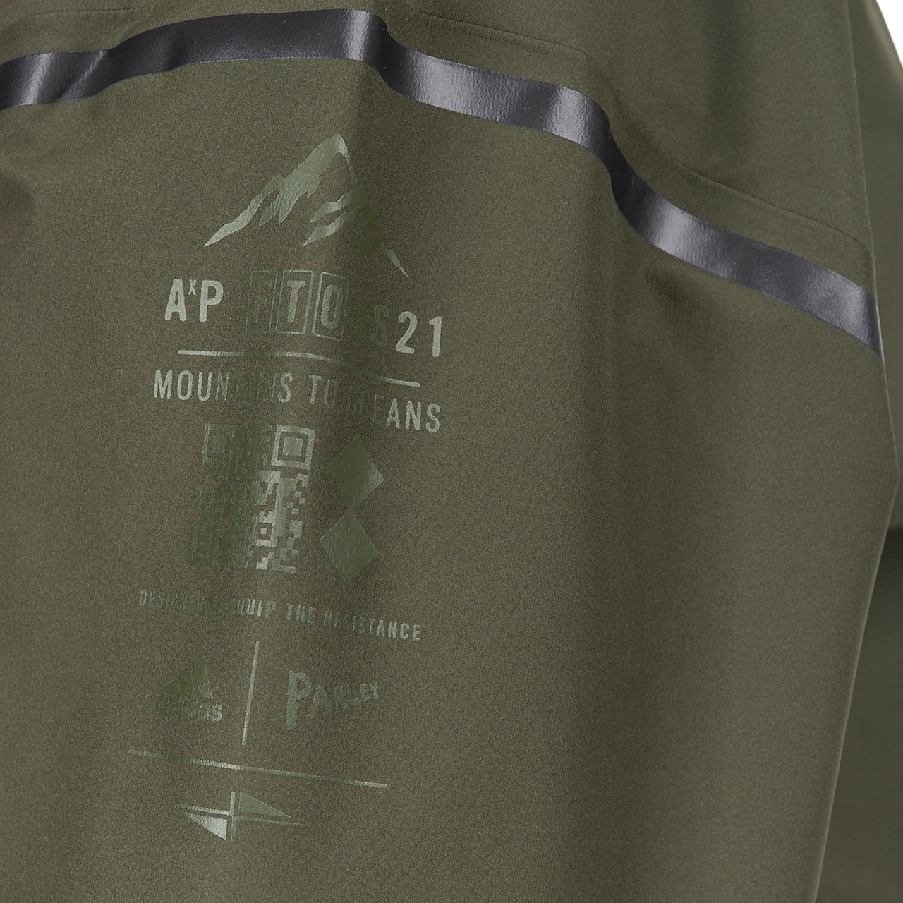 adidas Parley Myshelter Rain Jacket (Olive)  - Allike Store